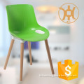 HC-N022 wood feet low plastic beach chair for restaurant